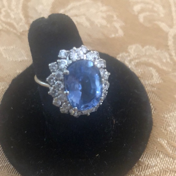 VINTAGE DREAM RING LATE 1800 8k aquamarine ring - Picture 3 of 8